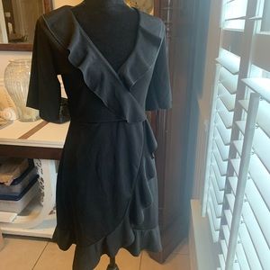 Pretty little thing dress with ruffles collar